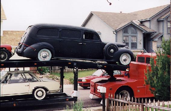My hearse coming home for the first
time